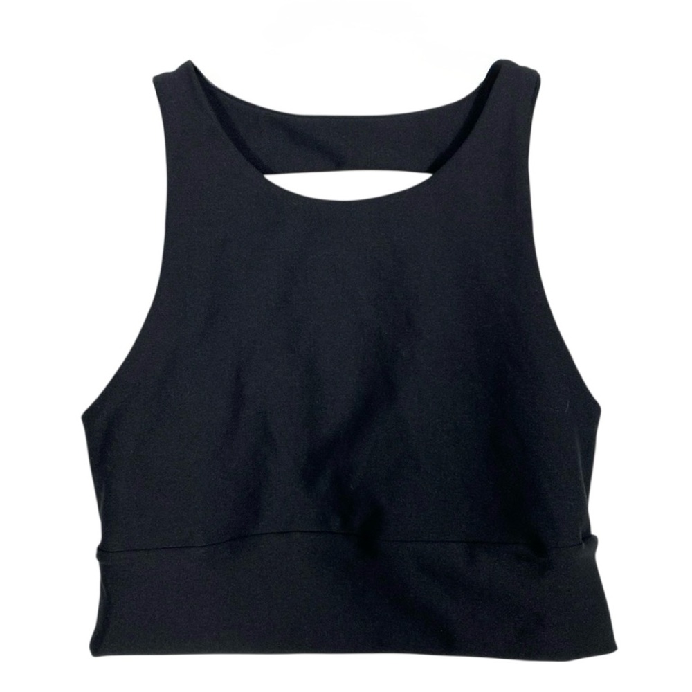 BECCO Black High Neck Open Back Sports Bra Size S